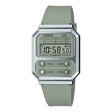 Casio General Digital Gray Resin Strap Unisex Watch A100WEF-3ADF