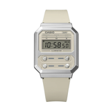 Casio General Digital White Resin Strap Unisex Watch A100WEF-8ADF