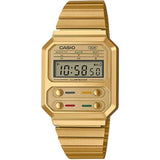 CASIO GENERAL A100WEG-9ADF-P GOLD STAINLESS STEEEL UNISEX'S WATCH
