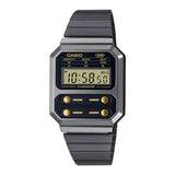 CASIO GENERAL A100WEGG-1A2DF BLACK RESIN STRAP WOMEN WATCH