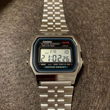 Casio General Silver Stainless Steel Unisex Watch A159WA-N1DF-P