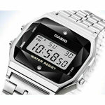 CASIO GENERAL A159WAD-1DF DIGITAL QUARTZ SILVER STAINLESS STEEL MEN'S WATCH - H2 Hub Watches