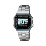 Casio General Digital Silver Stainless Steel Unisex Watch A168WA-1WDF-P