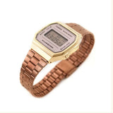CASIO GENERAL A168WECM-5DF DIGITAL QUARTZ ROSE GOLD STAINLESS STEEL UNISEX WATCH