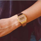 CASIO GENERAL A168WECM-5DF DIGITAL QUARTZ ROSE GOLD STAINLESS STEEL UNISEX WATCH