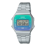 CASIO A168WER-2ADF DIGITAL STAINLESS STEEL  UNISEX WATCH