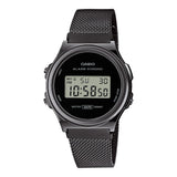 CASIO GENERAL A171WEMB-1ADF BLACK STAINLESS STEEL MESH STRAP UNISEX WATCH