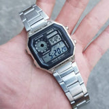 CASIO DIGITAL AE-1200WHD-1AVDF-P SILVER STAINLESS STEEL MEN WATCH