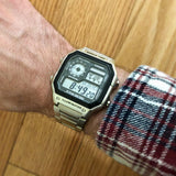 CASIO DIGITAL AE-1200WHD-1AVDF-P SILVER STAINLESS STEEL MEN WATCH