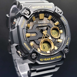 Casio General Black Analog Digital Resin Strap Men Watch AEQ-120W-9AVDF-P