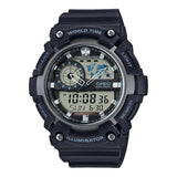 CASIO DIGITAL AEQ-200W-1AVDF-P BLACK RESIN STRAP MEN WATCH