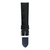 ARIES GOLD MIDNIGHT BLACK CROCO AG-L0001-20 LEATHER STRAP