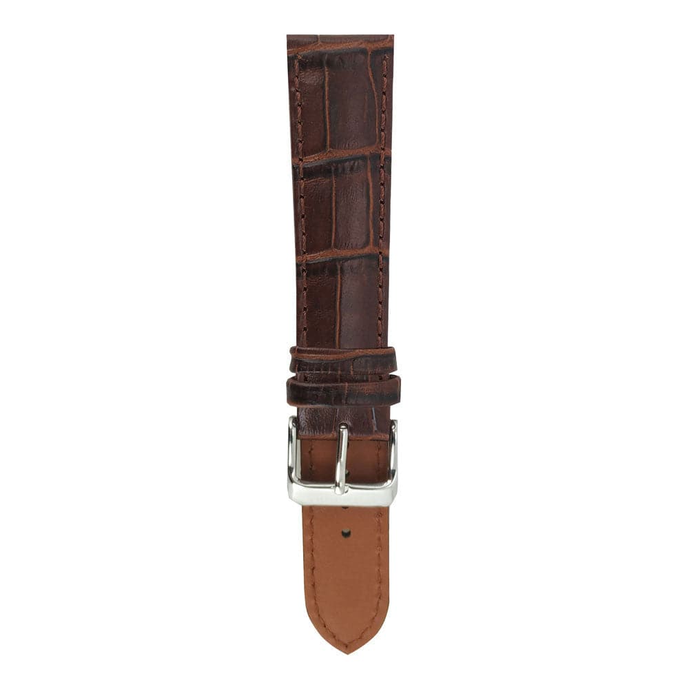 ARIES GOLD TAN BROWN CROCO AG-L0002 LEATHER STRAP - H2 Hub Watches