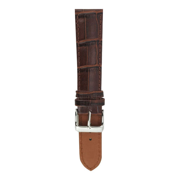 ARIES GOLD TAN BROWN CROCO AG-L0002 LEATHER STRAP - H2 Hub Watches