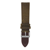 ARIES GOLD GRAY AG-L0034-22 LEATHER STRAP