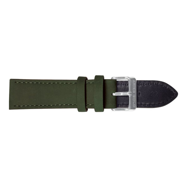 ARIES GOLD GREEN AG-L0050-22 LEATHER STRAP
