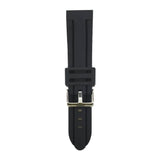 ARIES GOLD BLACK MIAMI AG-R0001 SILVER BUCKLE RUBBER STRAP