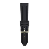 ARIES GOLD BLACK MIAMI AG-R0001-24 SILVER BUCKLE RUBBER STRAP