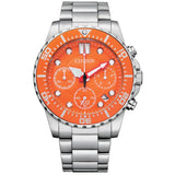 CITIZEN AI5008-82X ORANGE DIAL STAINLESS STEEL MEN WATCH