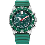 CITIZEN AI5009-12X GREEN SILICONE STRAP MEN WATCH