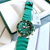 CITIZEN AI5009-12X GREEN SILICONE STRAP MEN WATCH