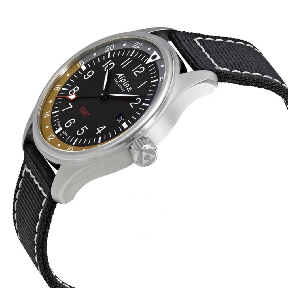 ALPINA STARTIMER PILOT QUARTZ GMTAL-247BBG4S6  MEN'S WATCH - H2 Hub Watches