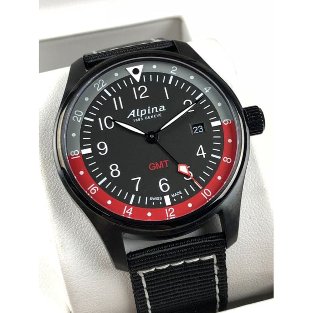 ALPINA STARTIMER PILOT QUARTZ GMT AL-247BR4FBS6 MEN'S WATCH - H2 Hub Watches