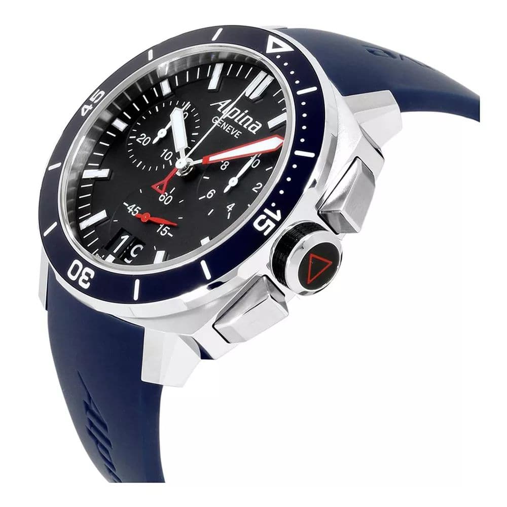 ALPINA SEASTRONG DIVER 300 BIG DATE CHRONOGRAPH AL-372LBN4V6 MEN'S WATCH - H2 Hub Watches