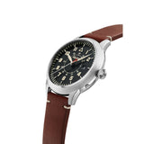 ALPINA STARTIMER PILOT HERITAGE AL-525BBG4SH6 BROWN LEATHER MEN WATCH