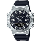 CASIO GENERAL AMW-870-1AVDF BLACK SILICON MEN'S WATCH