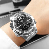 CASIO GENERAL AMW-870D-1AVDF QUARTZ SILVER STAINLESS STEEL MEN'S WATCH