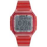 ADIDAS AOST22051 RED RUBBER STRAP MENS WATCH