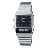 Casio General Digital-Analogue Silver Resin Strap Unisex Watch AQ-800E-1ADF