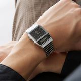 Casio General Digital-Analogue Silver Resin Strap Unisex Watch AQ-800E-1ADF