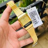 Casio General Digital-Analogue Gold Stainless Steel Strap Unisex Watch AQ-800EG-9ADF-P