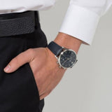 EMPORIO ARMANI CHRONOGRAPH AR11018 BLUE LEATHER STRAP MEN’S WATCH - H2 Hub Watches