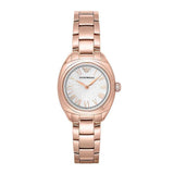 EMPORIO ARMANI ANALOG QUARTZ ROSE GOLD STAINLESS STEEL AR11038 WOMEN’S WATCH - H2 Hub Watches
