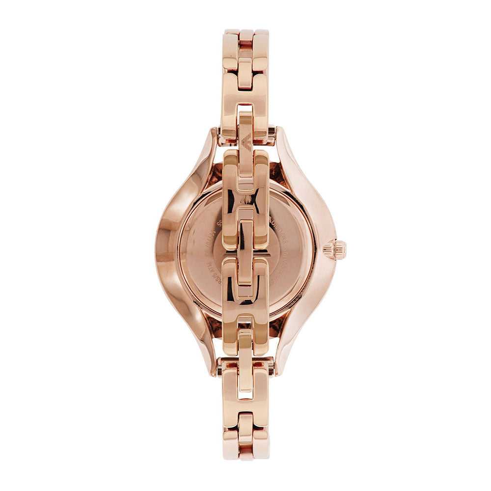 EMPORIO ARMANI AR11055 ROSE GOLD STAINLESS STEEL WOMEN’S WATCH - H2 Hub Watches