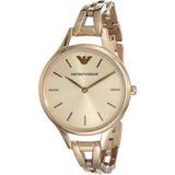 EMPORIO ARMANI AR11055 ROSE GOLD STAINLESS STEEL WOMEN’S WATCH - H2 Hub Watches