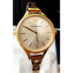 EMPORIO ARMANI AR11055 ROSE GOLD STAINLESS STEEL WOMEN’S WATCH - H2 Hub Watches