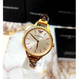 EMPORIO ARMANI AR11055 ROSE GOLD STAINLESS STEEL WOMEN’S WATCH - H2 Hub Watches