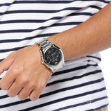 EMPORIO ARMANI AR11083 CHRONOGRAPH SILVER STAINLESS STEEL MEN’S WATCH - H2 Hub Watches