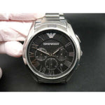 EMPORIO ARMANI AR11083 CHRONOGRAPH SILVER STAINLESS STEEL MEN’S WATCH - H2 Hub Watches