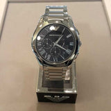 EMPORIO ARMANI AR11083 CHRONOGRAPH SILVER STAINLESS STEEL MEN’S WATCH - H2 Hub Watches