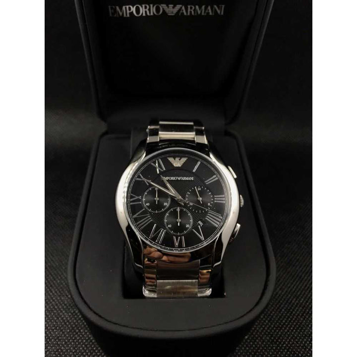 EMPORIO ARMANI AR11083 CHRONOGRAPH SILVER STAINLESS STEEL MEN’S WATCH - H2 Hub Watches