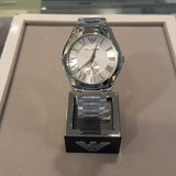 EMPORIO ARMANI AR11084 SILVER STAINLESS STEEL MEN’S WATCH - H2 Hub Watches