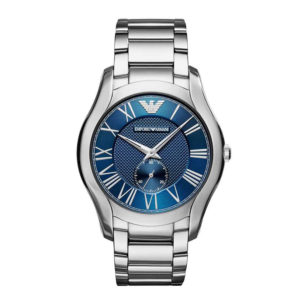 EMPORIO ARMANI ANALOG QUARTZ SILVER STAINLESS STEEL AR11085 MEN’S WATCH - H2 Hub Watches