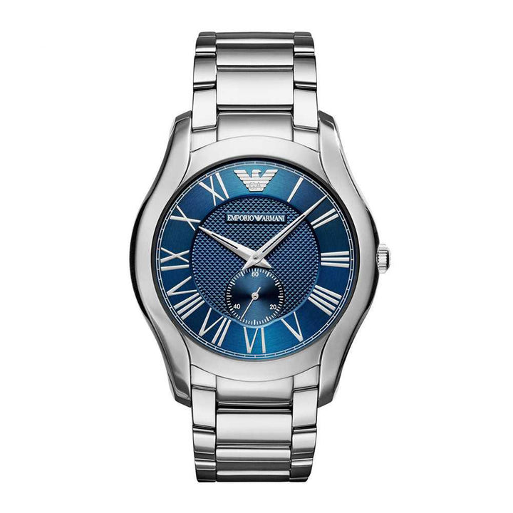 EMPORIO ARMANI ANALOG QUARTZ SILVER STAINLESS STEEL AR11085 MEN’S WATCH - H2 Hub Watches