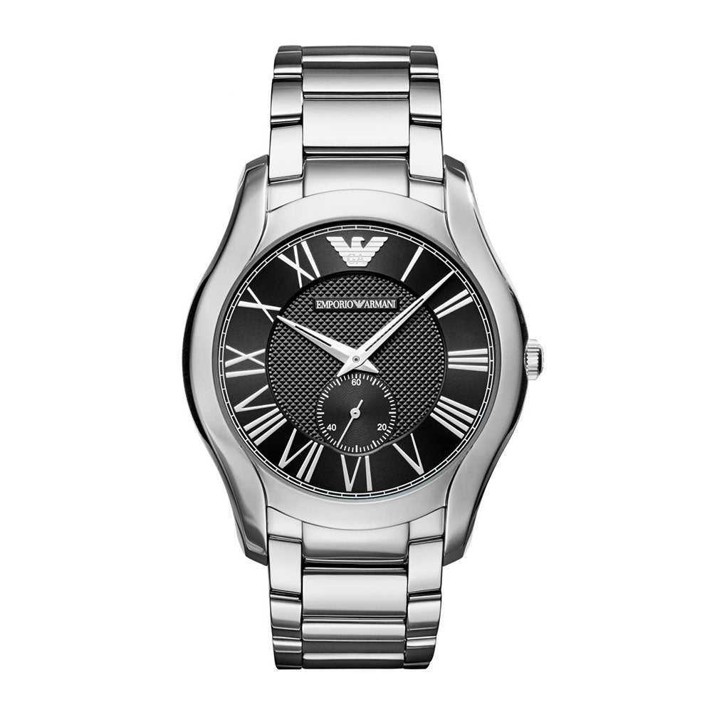 EMPORIO ARMANI ANALOG QUARTZ SILVER STAINLESS STEEL AR11086 MEN’S WATCH - H2 Hub Watches