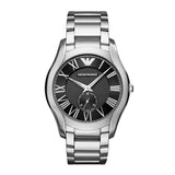 EMPORIO ARMANI ANALOG QUARTZ SILVER STAINLESS STEEL AR11086 MEN’S WATCH - H2 Hub Watches